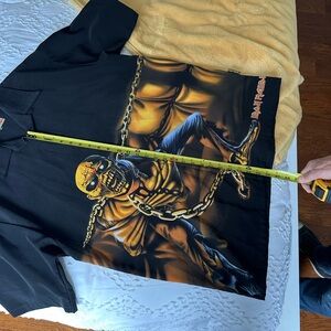 Iron Maiden Black Graphic T-Shirt with Eddie Design